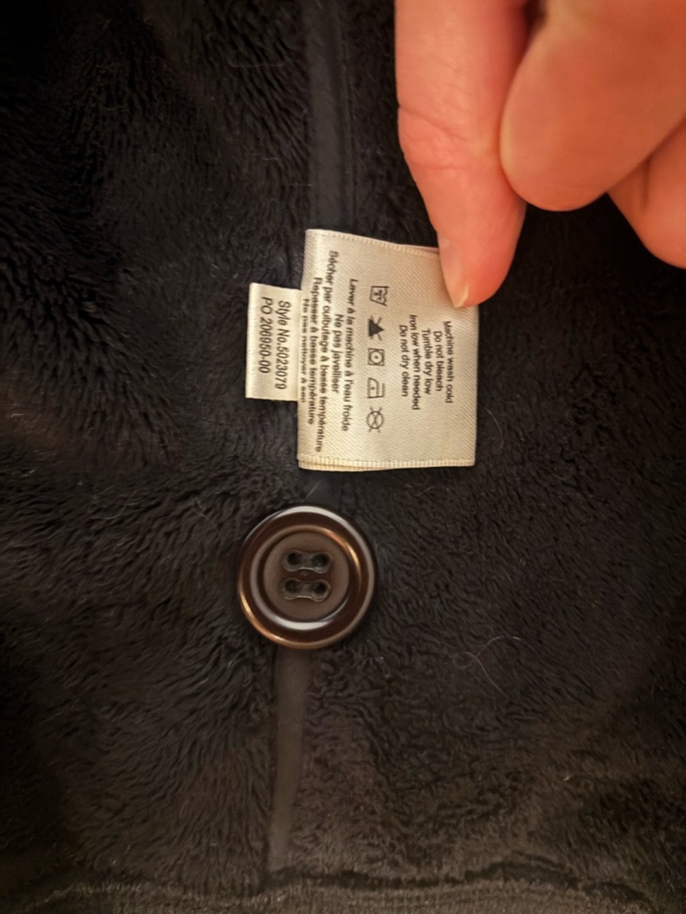 Women’s Dark Gray Button-Front Jacket - Picture 8 of 9